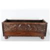 Image 1 : Early Carved Oak Figural Box.