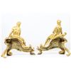 Image 13 : 19th C Pair of French Gilt Bronze Chenets