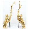 Image 8 : Pair of Antique French Gilt Bronze Chenets