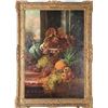 Image 1 : 19th C Still Life with Fruit, Oil on Canvas