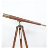 Image 2 : 20th C Brass & Wood Telescope on Stand