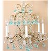 Image 2 : Rare Italian Chandelier, Opalescent Drops