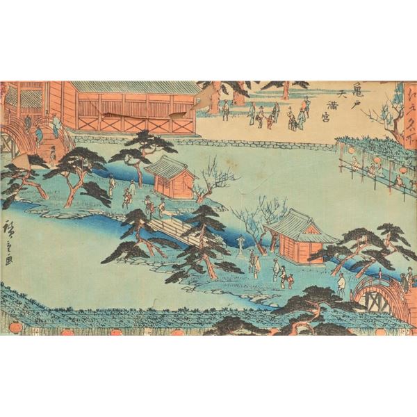 Attrib. Utagawa Hiroshige (1797 - 1858) Woodblock