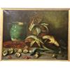 Image 1 : Old Master Still Life of Seafood O/C