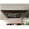 Image 2 : Ceiling Stained Glass w Surrounding Frame
