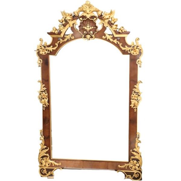 Monumental Carved Gilt Mirror