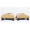 Image 8 : (2) Upholstered Foot Rests