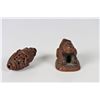 Image 3 : (2) Japanese Small Wood Carvings