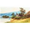 Image 2 : 19th C English Figural Mountain Landscape, O/Panel