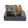 Image 8 : Pair of Metal & Onyx Harpist Bookends