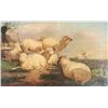 Image 2 : Early Pastoral Scene w Sheep, Oil on Canvas