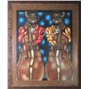 Image 1 : Two Musicians, Mixed Media Pastel/Gouache