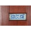 Image 3 : Antique Chinese Wooden Frame w Porcelain Plaques