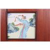 Image 5 : Antique Chinese Wooden Frame w Porcelain Plaques