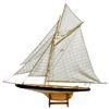 Image 1 : Large Model Wood & Cloth Sailboat