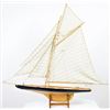 Image 8 : Large Model Wood & Cloth Sailboat