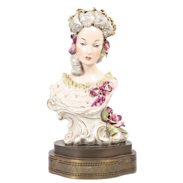 Vintage Corday Porcelain Bust of a Woman