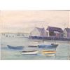 Image 2 : "Nantucket Wharf", Oil on Board