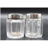 Image 5 : Pair English Hallmarked Sterling Silver Inkwells
