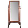 Image 2 : Antique Carved Mahogany Cheval Mirror