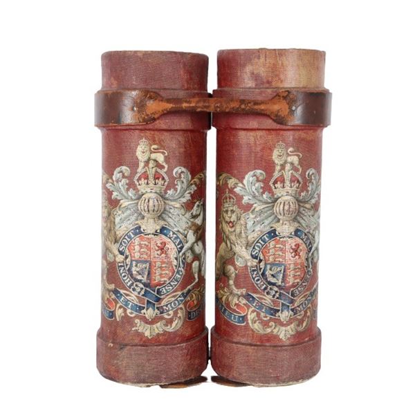 Two Fire Buckets w/ Royal Garter Emblem