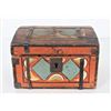 Image 1 : 19th C. Polychrome Folk Art Strongbox