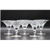 Image 1 : (5) Clear Crystal Martini Glasses