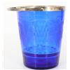 Image 2 : Cobalt Blue & Silver Plate Ice Bucket