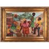 Image 1 : Haitian Market Scene Signed Mac Donald