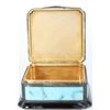 Image 2 : Sterling Silver and Turquoise Snuff Box