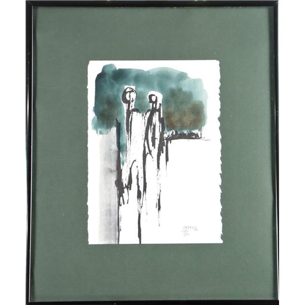Framed Lithograph, Signed
