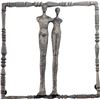 Image 1 : Square Iron Figural Wall Sculpture