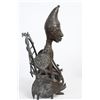 Image 10 : Bronze Tribal Chief Figure Seated in Bronze Chair