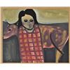 Image 2 : Modernist Figural Mixed Media, Signed