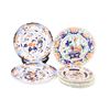 Image 1 : (10) Collection of English Ironstone Imari Plates