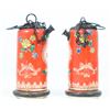 Image 3 : Pair of Signed Chinese Porcelain Oil Lamps