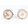 Image 7 : Pair of Signed Chinese Porcelain Oil Lamps