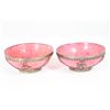 Image 2 : Pair of Chinese Hard Stone and Pewter Bowls