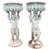 Image 19 : Pair of 20th Century Bronze Cherubim Planters