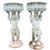 Image 1 : Pair of 20th Century Bronze Cherubim Planters