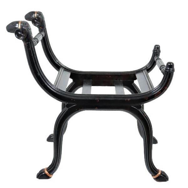 Rams Head Wooden Seat