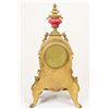 Image 8 : French Gilt Bronze Clock, Porcelain Plaque