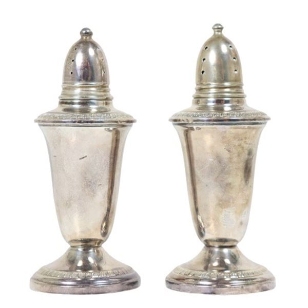 Set of Sterling Weighted Salt & Pepper Shakers