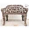 Image 8 : Outdoor Floral Metal Patio Bench