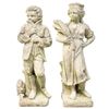 Image 1 : Pair of Outdoor Concrete Figure Statues