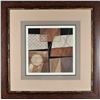 Image 2 : Pair of Framed Geometric Abstract Prints