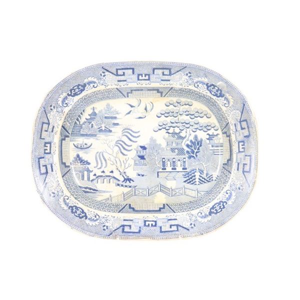 Chinese Export Blue & White Platter