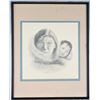 Image 1 : Portrait of Inuit Woman w Child, Signed Litho