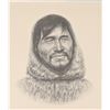 Image 2 : Portrait of an Inuit Man, Signed Lithograph