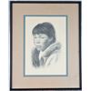 Image 1 : Portrait of an Inuit Youth, Signed Lithograph